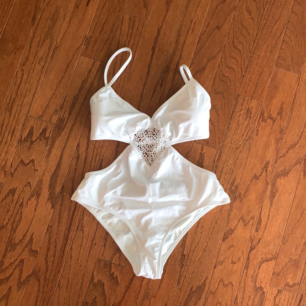 Venus white one piece swim suit